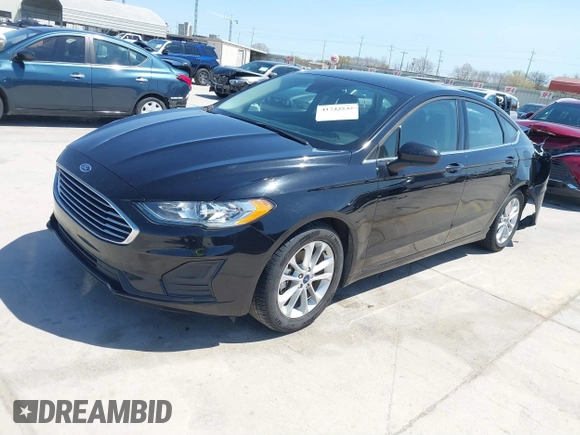 2020 Ford Fusion SE with VIN 3FA6P0HD9LR142841, listed as a IAAI auction lot 41743543 with 58,068 mi miles. Bid and sale history available at carsss.com. Image 2.