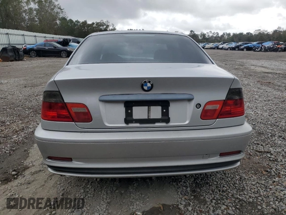 2001 BMW 3 Series 330Ci with VIN WBABN53451JU23705, listed as a Copart auction lot 79500184 with 173,057 mi miles and Salvage Title. Bid and sale history available at carsss.com. Image 6.