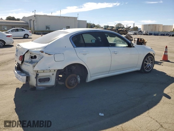 2013 Infiniti G37 Journey with VIN JN1CV6AP8DM713324, listed as a Copart auction lot 46168155 with Not provided miles and Non repairable. Bid and sale history available at DreamBid. Image 3.