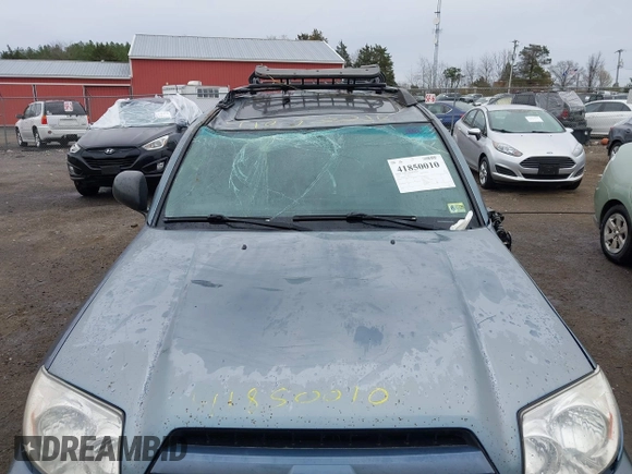 2004 Toyota 4Runner SR5 with VIN JTEBU14R248023777, listed as a IAAI auction lot 41850010 with 301,919 mi miles and . Bid and sale history available at DreamBid. Image 6.