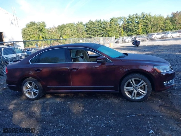 2013 Volkswagen Passat TDI SEL Premium with VIN 1VWCN7A33DC031549, listed as a IAAI auction lot 40313029 with 104,184 mi miles. Bid and sale history available at carsss.com. Image 13.
