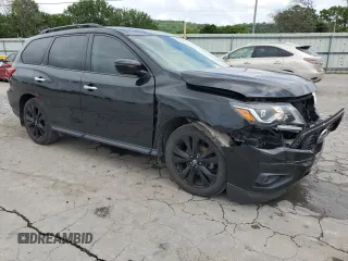 2018 Nissan Pathfinder S with VIN 5N1DR2MN7JC654997, listed as a Copart auction lot 61144015 with 141,732 mi miles and Salvage title. Bid and sale history available at DreamBid. Image 4.