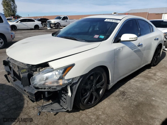 2014 Nissan Maxima 3.5 SV w/Sport Pkg with VIN 1N4AA5AP4EC908800, listed as a Copart auction lot 87976105 with 118,925 mi miles and Salvage Title. Bid and sale history available at carsss.com. Image 1.