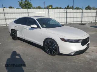 2024 Honda Accord Touring with VIN 1HGCY2F88RA001663, listed as a Copart auction lot 59710665 with 14,462 mi miles and Salvage title. Bid and sale history available at DreamBid. Image 4.