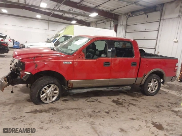 2004 Ford F-150 XLT with VIN 1FTPW14564KB82662, listed as a IAAI auction lot 41254900 with 194,734 mi miles. Bid and sale history available at carsss.com. Image 15.