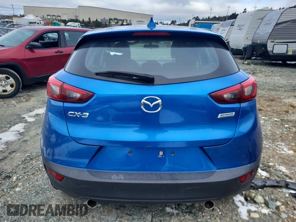 2017 Mazda CX-3 Sport with VIN JM1DKDB75H0141784, listed as a Copart auction lot 48358585 with 0 mi miles and Salvage Title. Bid and sale history available at carsss.com. Image 6.