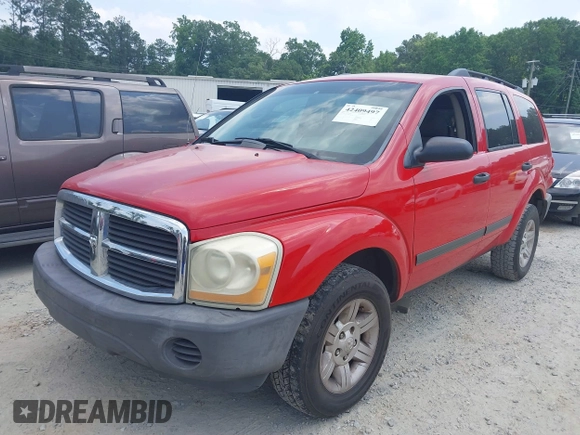 2005 Dodge Durango SXT with VIN 1D4HD38N75F608193, listed as a IAAI auction lot 42409497 with 195,339 mi miles and . Bid and sale history available at DreamBid. Image 2.