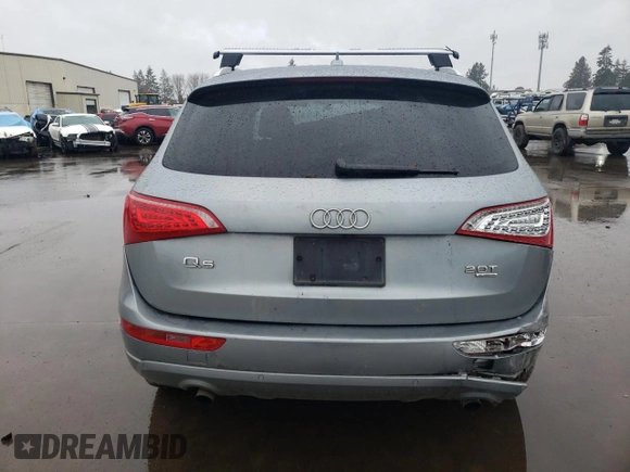 2011 Audi Q5 Premium Plus with VIN WA1LFAFP7BA002857, listed as a Copart auction lot 45090845 with Not Provided miles and Salvage Title. Bid and sale history available at DreamBid. Image 6.