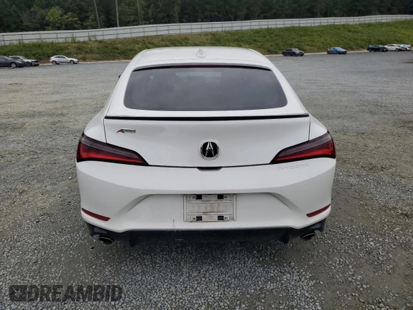 2023 Acura Integra w/A-Spec Package with VIN 19UDE4H34PA008438, listed as a Copart auction lot 72038714 with 16,410 mi miles and Salvage Title. Bid and sale history available at carsss.com. Image 6.