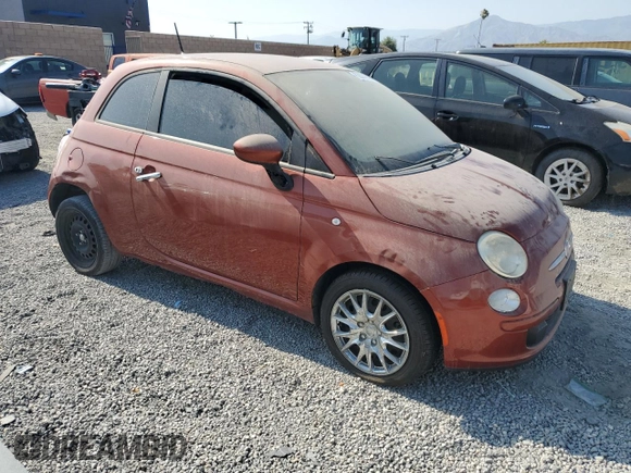 2013 FIAT 500 Pop with VIN 3C3CFFAR5DT698159, listed as a Copart auction lot 62331005 with 122,875 mi miles and Clean title. Bid and sale history available at DreamBid. Image 4.