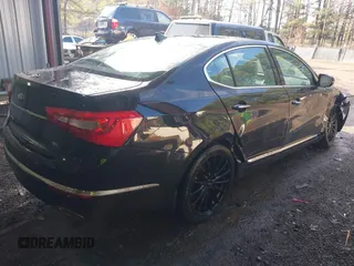 2014 Kia Cadenza Premium with VIN KNALN4D77E5155052, listed as a IAAI auction lot 41139623 with 115,325 mi miles. Bid and sale history available at carsss.com. Image 4.