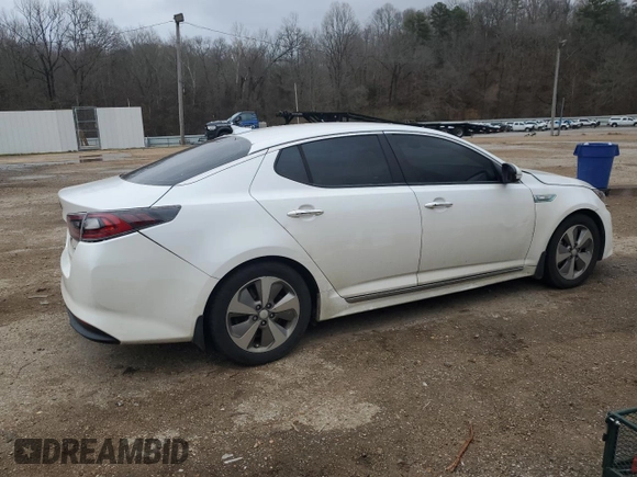 2016 Kia Optima Hybrid EX with VIN KNAGN4AD5G5091835, listed as a Copart auction lot 47883175 with 115,250 mi miles and Salvage Title. Bid and sale history available at carsss.com. Image 3.