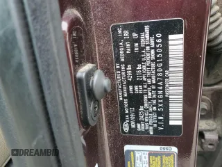 2013 Kia Optima EX with VIN 5XXGN4A78DG150560, listed as a Copart auction lot 59617265 with 212,739 mi miles and Salvage title. Bid and sale history available at DreamBid. Image 12.