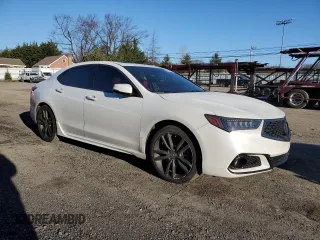 2020 Acura TLX w/A-Spec Pkg with VIN 19UUB3F67LA002109, listed as a Copart auction lot 82860964 with 0 mi miles and Salvage Title. Bid and sale history available at carsss.com. Image 4.