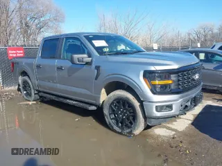 2024 Ford F-150 STX with VIN 1FTFW2L58RKD23158, listed as a IAAI auction lot 41525989 with 20,247 mi miles and . Bid and sale history available at carsss.com. Image 1.