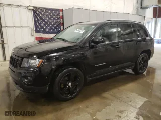 2014 Jeep Compass Latitude with VIN 1C4NJDEB6ED648267, listed as a Copart auction lot 48865825 with 146,244 mi miles and Salvage Title. Bid and sale history available at carsss.com. Image 1.