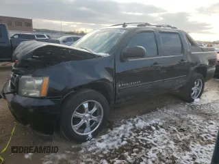 2007 Chevrolet Avalanche LT w/3LT with VIN 3GNFK12387G150842, listed as a Copart auction lot 82817394 with 222,822 mi miles and Salvage Title. Bid and sale history available at carsss.com. Image 1.