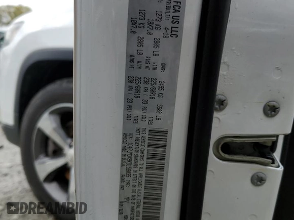 2019 Jeep Cherokee Limited with VIN 1C4PJMDX9KD158035, listed as a Copart auction lot 52871525 with 97,543 mi miles and Salvage Title. Bid and sale history available at DreamBid. Image 12.