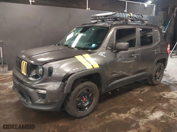 2019 Jeep Renegade Sport with VIN ZACNJBAB4KPK79364, listed as a IAAI auction lot 41593126 with 129,902 mi miles. Bid and sale history available at carsss.com. Image 17.