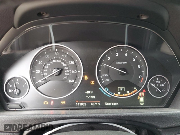 2016 BMW 3 Series 320i with VIN WBA8E1G51GNT37654, listed as a Copart auction lot 43650585 with 141,032 mi miles and Salvage Title. Bid and sale history available at DreamBid. Image 9.