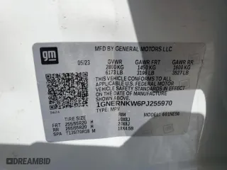 2023 Chevrolet Traverse High Country with VIN 1GNERNKW6PJ255970, listed as a Copart auction lot 77387294 with 23,258 mi miles and Salvage Title. Bid and sale history available at carsss.com. Image 16.
