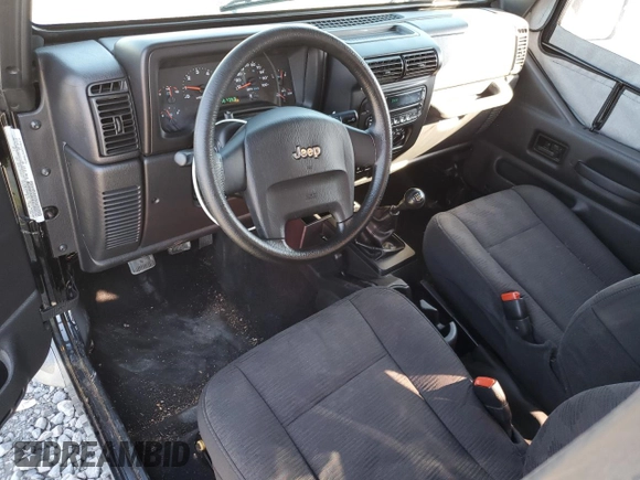 2005 Jeep Wrangler SE with VIN 1J4FA29195P366658, listed as a Copart auction lot 46220295 with 67,359 mi miles and Salvage Title. Bid and sale history available at carsss.com. Image 8.