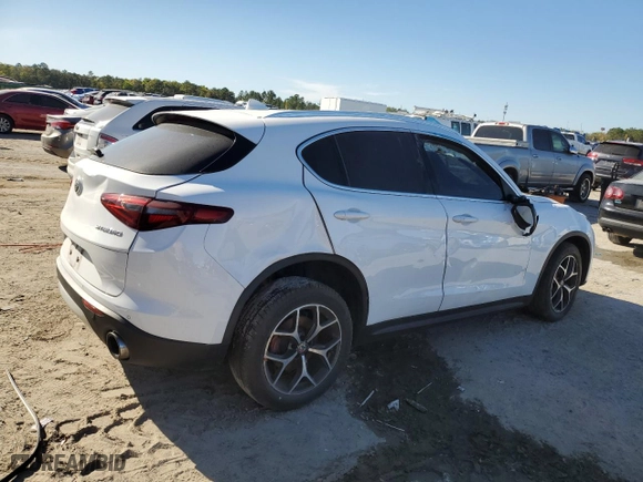 2019 Alfa Romeo Stelvio Ti Sport with VIN ZASPAKBN9K7C32503, listed as a Copart auction lot 49396415 with 0 mi miles and Non Repairable. Bid and sale history available at carsss.com. Image 3.