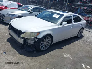 2007 Lexus LS 460 L with VIN JTHGL46F575002153, listed as a IAAI auction lot 42485250 with 261,868 mi miles and . Bid and sale history available at DreamBid. Image 2.