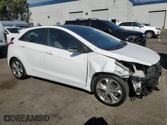 2013 Hyundai Elantra GT with VIN KMHD35LEXDU094993, listed as a Copart auction lot 70888014 with 114,467 mi miles and Salvage Title. Bid and sale history available at carsss.com. Image 4.