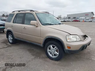 2001 Honda CR-V SE with VIN JHLRD187X1S005637, listed as a IAAI auction lot 41838916 with 153,388 mi miles. Bid and sale history available at carsss.com. Image 1.