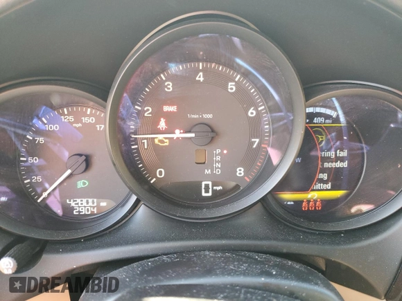 2023 Porsche Macan with VIN WP1AA2A59PLB10768, listed as a Copart auction lot 49745285 with 42,800 mi miles and Salvage Title. Bid and sale history available at carsss.com. Image 9.