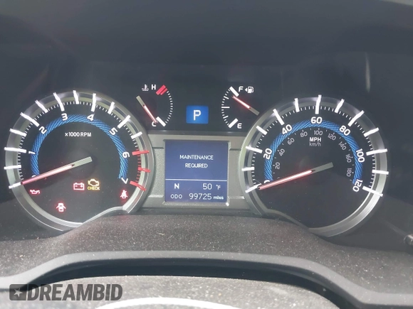2016 Toyota 4Runner Limited with VIN JTEBU5JR6G5304188, listed as a IAAI auction lot 41145773 with 99,725 mi miles and . Bid and sale history available at DreamBid. Image 7.