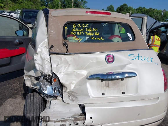 2013 FIAT 500 Pop with VIN 3C3CFFDR7DT512732, listed as a IAAI auction lot 42443988 with 120,681 mi miles and . Bid and sale history available at DreamBid. Image 6.