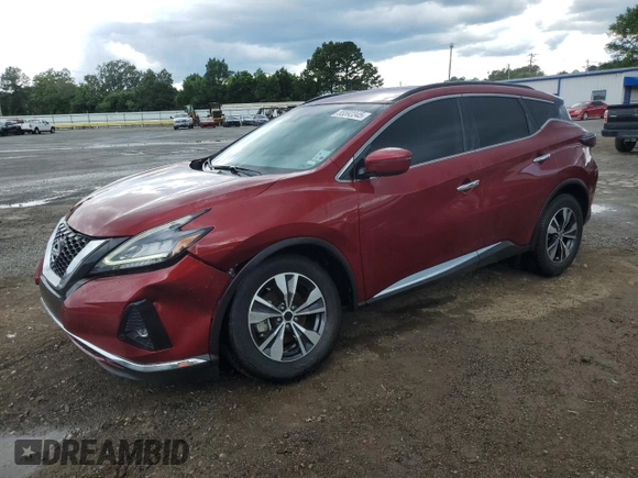 2023 Nissan Murano SV z VIN 5N1AZ2BJ5PC101132, wystawiony jako Copart lot #55592345 z przebiegiem 56 787 mil mil oraz Szkoda całkowita • Salvage title. Historia ofert i sprzedaży dostępna na DreamBid. Obrazek 1.