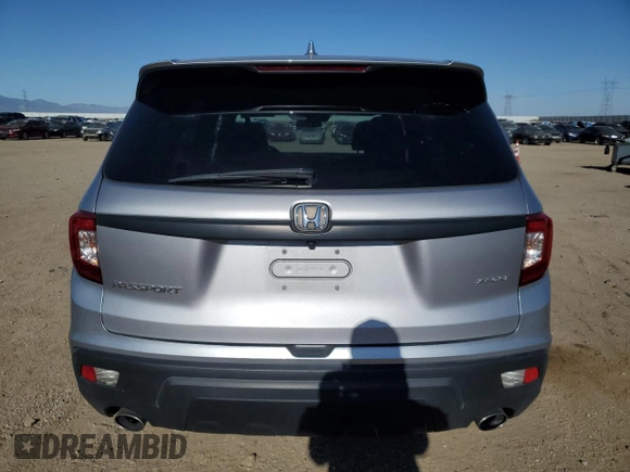2021 Honda Passport Sport with VIN 5FNYF7H21MB010611, listed as a Copart auction lot 54325775 with 28,362 mi miles and Salvage title. Bid and sale history available at DreamBid. Image 6.