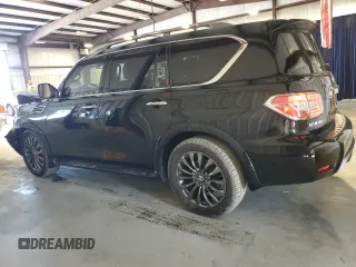 2020 Nissan Armada Platinum with VIN JN8AY2NE8L9782310, listed as a Copart auction lot 38590844 with 52,274 mi miles. Bid and sale history available at carsss.com. Image 2.