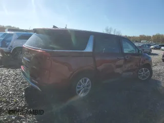 2024 Kia Carnival LX with VIN KNDNB4H35R6332192, listed as a Copart auction lot 81717394 with 13,828 mi miles and Salvage Title. Bid and sale history available at carsss.com. Image 3.
