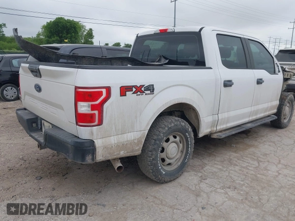 2018 Ford F-150 XL with VIN 1FTEW1E53JKE40749, listed as a IAAI auction lot 41993263 with 123,297 mi miles. Bid and sale history available at carsss.com. Image 4.