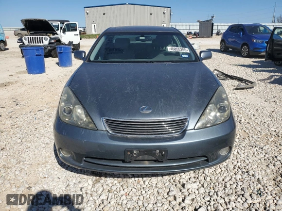 2005 Lexus ES 330 with VIN JTHBA30G055079618, listed as a Copart auction lot 46855205 with 80,313 mi miles and Salvage Title. Bid and sale history available at carsss.com. Image 5.