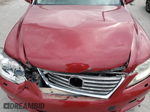 2010 Lexus LS 460 with VIN JTHBL5EF9A5096918, listed as a Copart auction lot 52979705 with 111,693 mi miles and Salvage title. Bid and sale history available at DreamBid. Image 12.