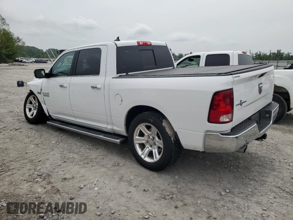 2018 Ram 1500 Lone Star Silver with VIN 1C6RR6LT6JS266013, listed as a Copart auction lot 56895915 with 136,453 mi miles and Salvage title. Bid and sale history available at DreamBid. Image 2.