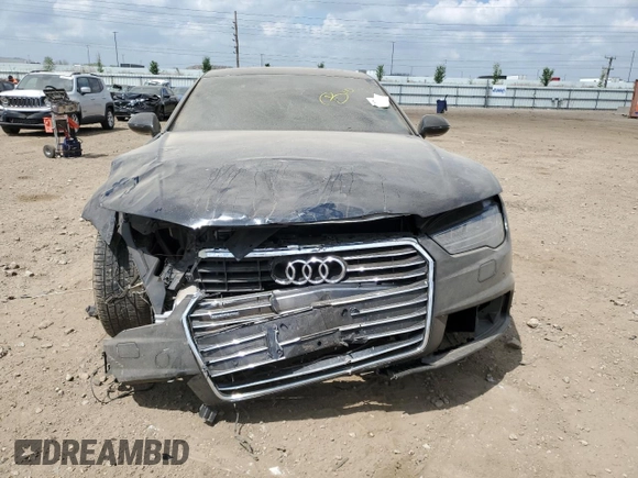 2016 Audi A7 Premium Plus with VIN WAUWGAFC0GN079578, listed as a Copart auction lot 56789055 with Not provided miles and Salvage title. Bid and sale history available at DreamBid. Image 5.