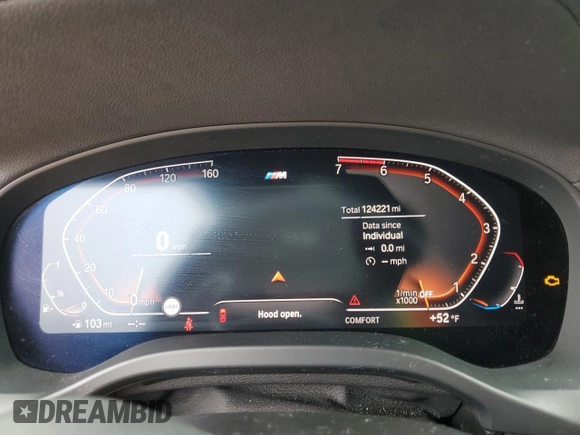 2020 BMW X4 xDrive30i z VIN 5UX2V1C08L9B97027, wystawiony jako Copart lot #50574175 z przebiegiem 124 221 mil mil oraz Szkoda całkowita • Salvage title. Historia ofert i sprzedaży dostępna na DreamBid. Obrazek 9.