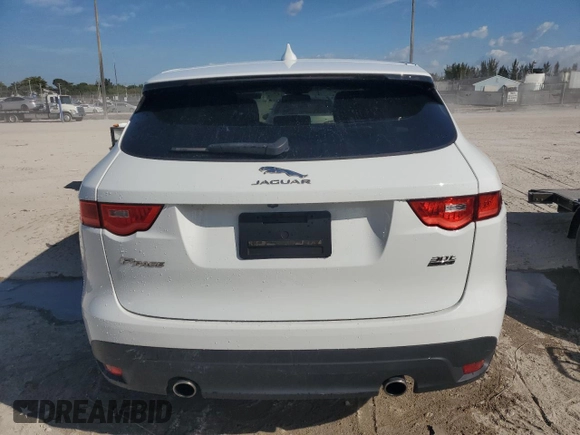2018 Jaguar F-Pace 30t Premium with VIN SADCJ2GX7JA236427, listed as a Copart auction lot 47453385 with 54,123 mi miles and Salvage title. Bid and sale history available at DreamBid. Image 6.