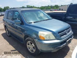 2005 Honda Pilot EX-L with VIN 2HKYF18605H514327, listed as a IAAI auction lot 41563556 with 185,572 mi miles and . Bid and sale history available at DreamBid. Image 1.