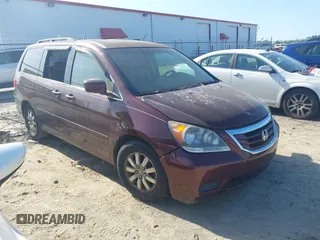 2009 Honda Odyssey EX-L with VIN 5FNRL38699B402476, listed as a IAAI auction lot 42146268 with 189,106 mi miles. Bid and sale history available at carsss.com. Image 1.