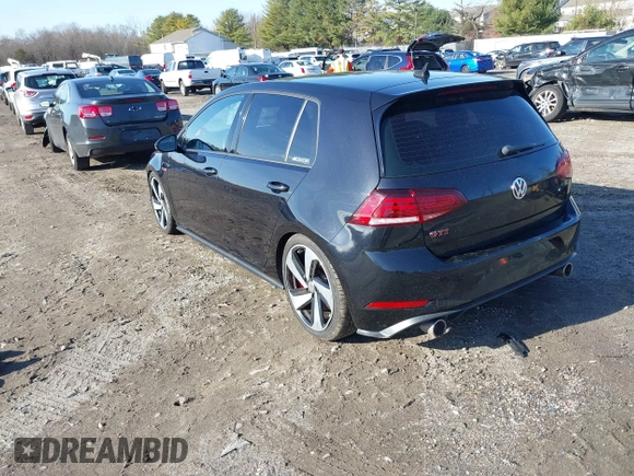 2019 Volkswagen GTI S z VIN 3VW6T7AU9KM004055, wystawiony jako IAAI lot #40987363 z przebiegiem 98 736 mil mil oraz . Historia ofert i sprzedaży dostępna na DreamBid. Obrazek 3.