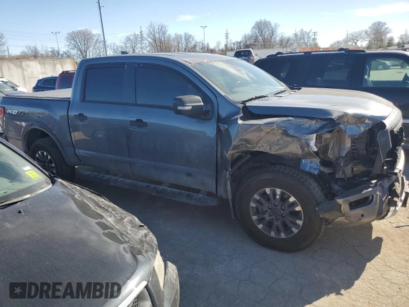 2023 Nissan Titan SV z VIN 1N6AA1ED4PN116721, wystawiony jako Copart lot #45902004 z przebiegiem 7 075 mil mil oraz Szkoda całkowita • Salvage title. Historia ofert i sprzedaży dostępna na DreamBid. Obrazek 4.