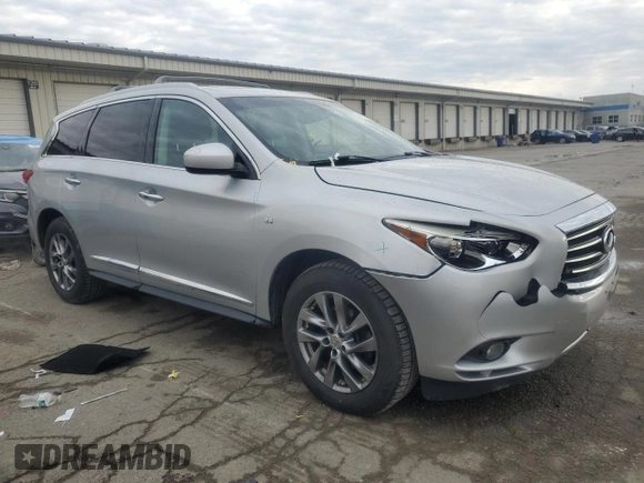 2015 Infiniti QX60 with VIN 5N1AL0MM9FC559512, listed as a Copart auction lot 49657615 with 137,820 mi miles and Salvage title. Bid and sale history available at DreamBid. Image 4.