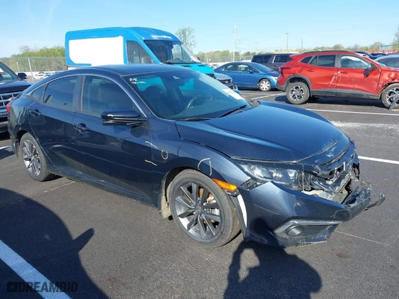 2019 Honda Civic Sedan EX-L with VIN JHMFC1F76KX013422, listed as a IAAI auction lot 41908720 with 162,795 mi miles. Bid and sale history available at carsss.com. Image 1.